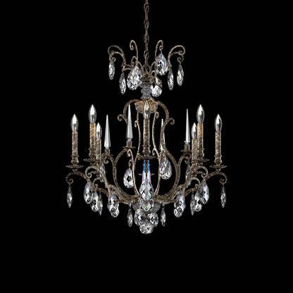 Renaissance Nouveau Chandelier in Heirloom Bronze (8-Light).