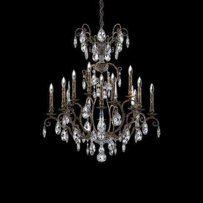 Renaissance Nouveau Chandelier in Heirloom Bronze (12-Light).