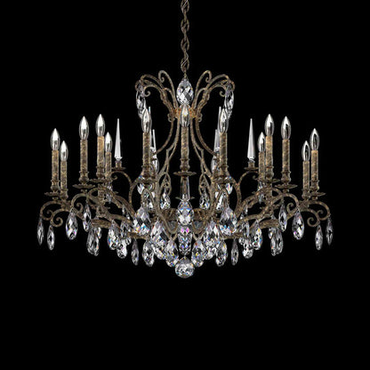 Renaissance Nouveau Chandelier in Heirloom Bronze (18-Light).