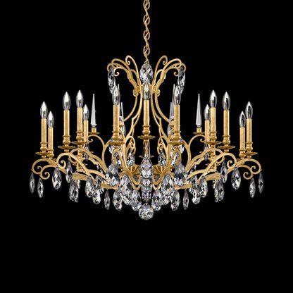 Renaissance Nouveau Chandelier in Heirloom Gold (18-Light).