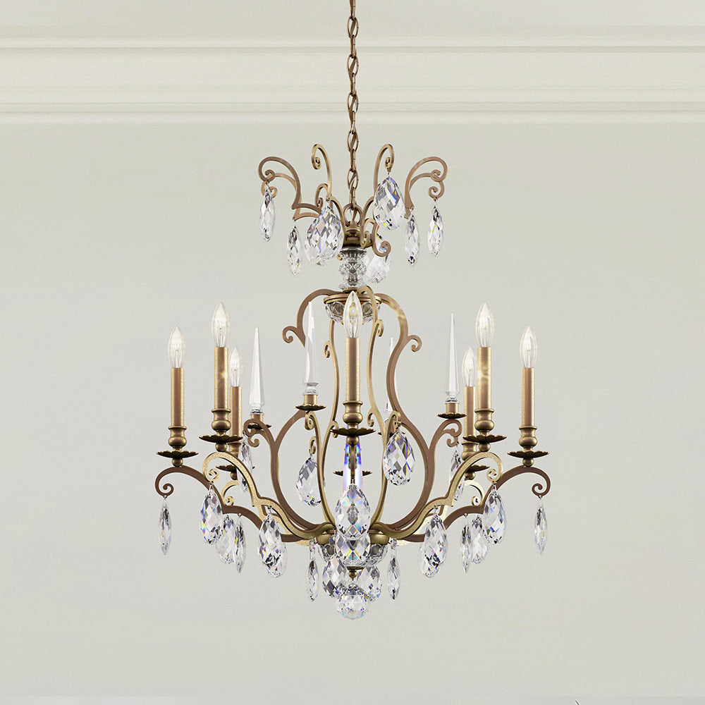 Renaissance Nouveau Chandelier in Detail.