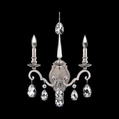 Renaissance Nouveau Wall Light in Antique Silver.