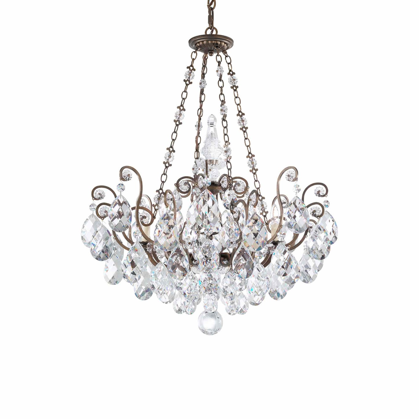 Renaissance Pendant Light in Etruscan Gold (Heritage Handcut Crystal).