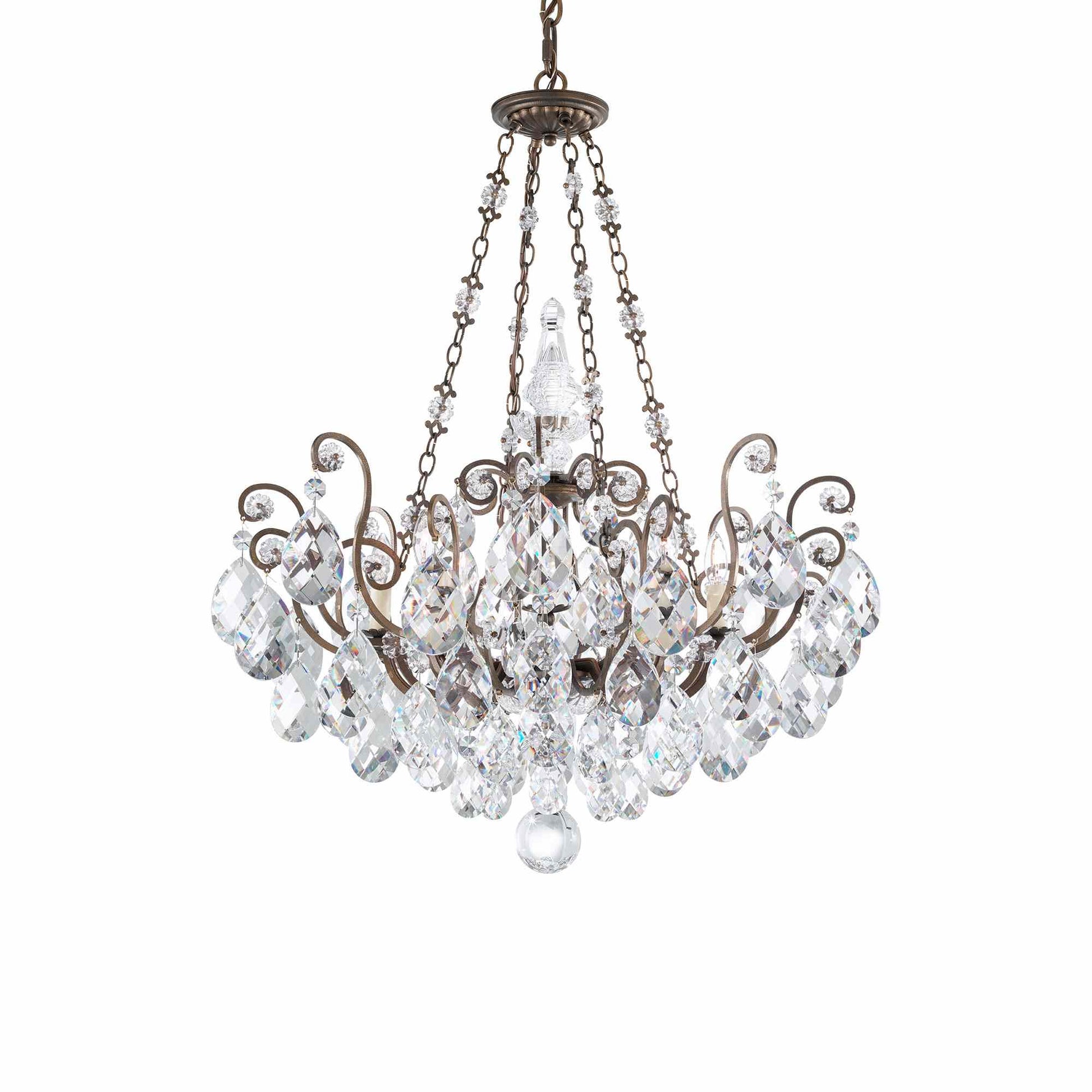 Renaissance Pendant Light in Etruscan Gold (Heritage Handcut Crystal).