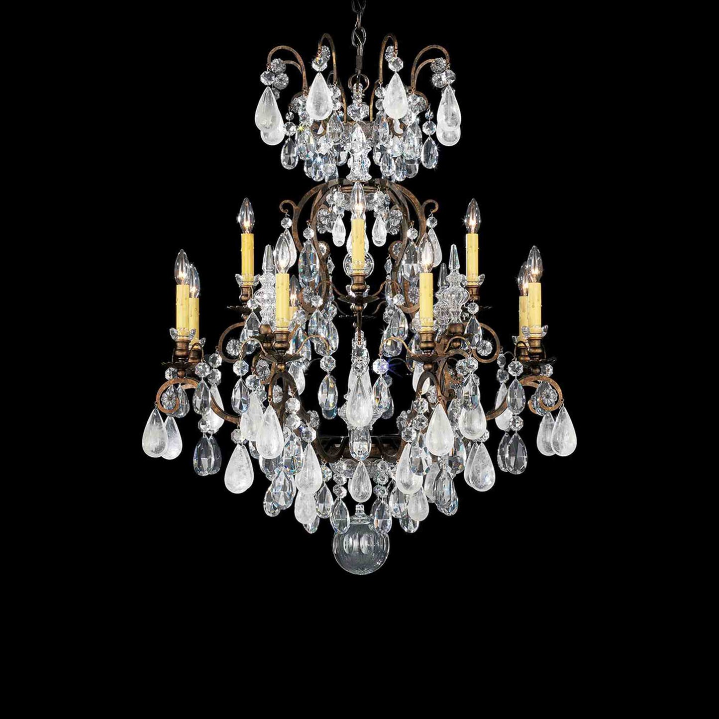 Renaissance Rock Crystal Chandelier.