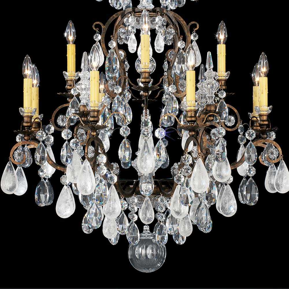 Renaissance Rock Crystal Chandelier in Detail.