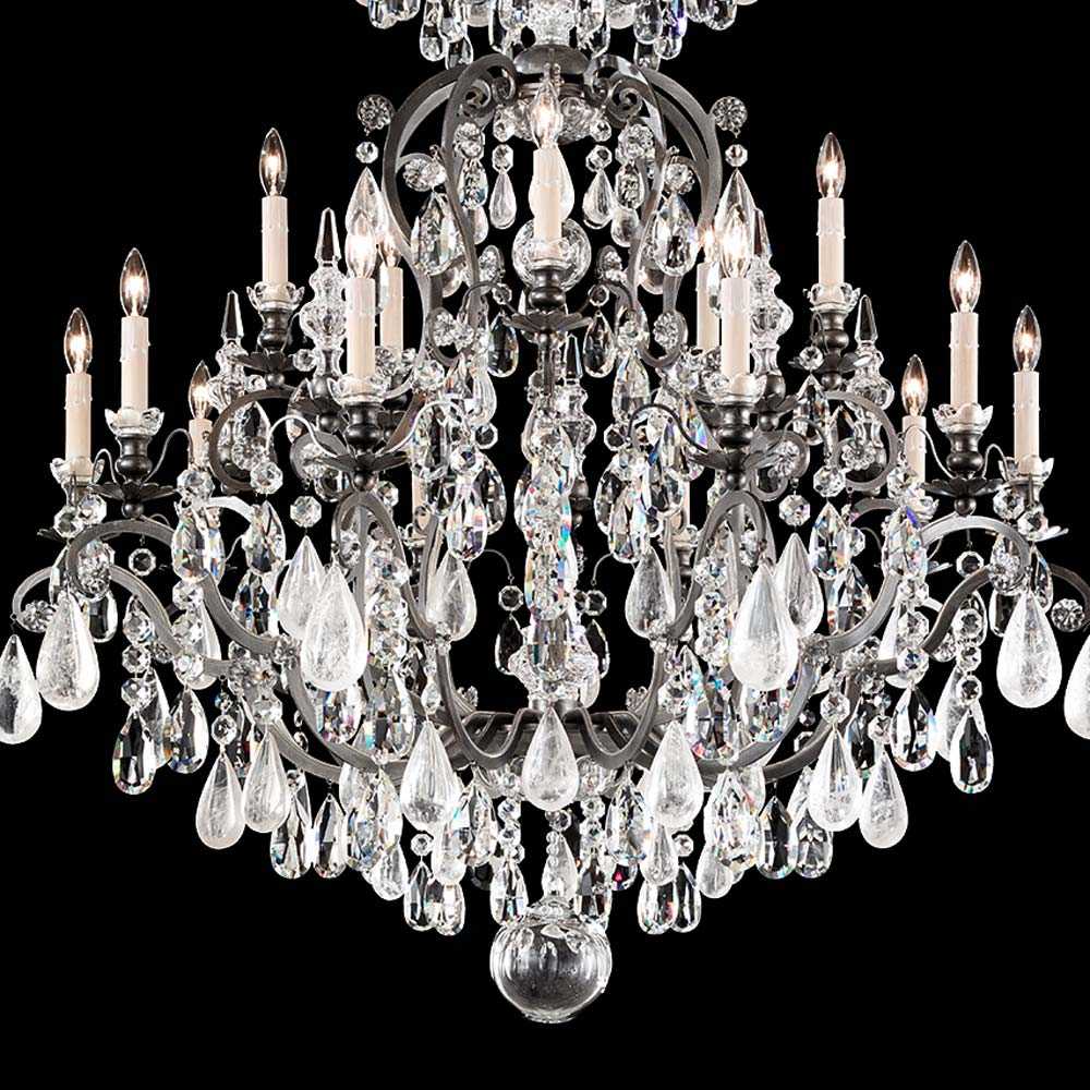 Renaissance Rock Crystal Chandelier in Detail.
