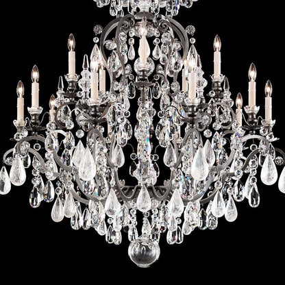 Renaissance Rock Crystal Chandelier in Detail.