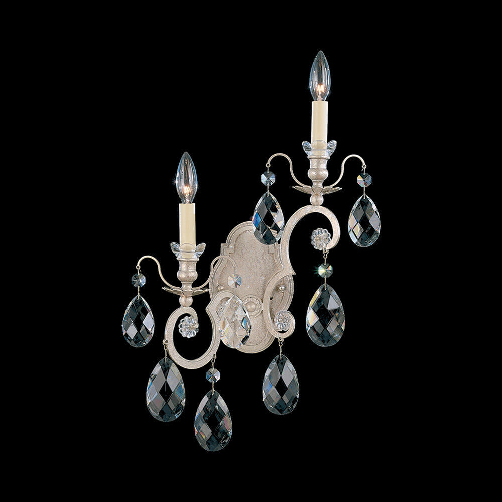 Renaissance Wall Light in Antique Silver (Heritage Handcut Crystal/Right).