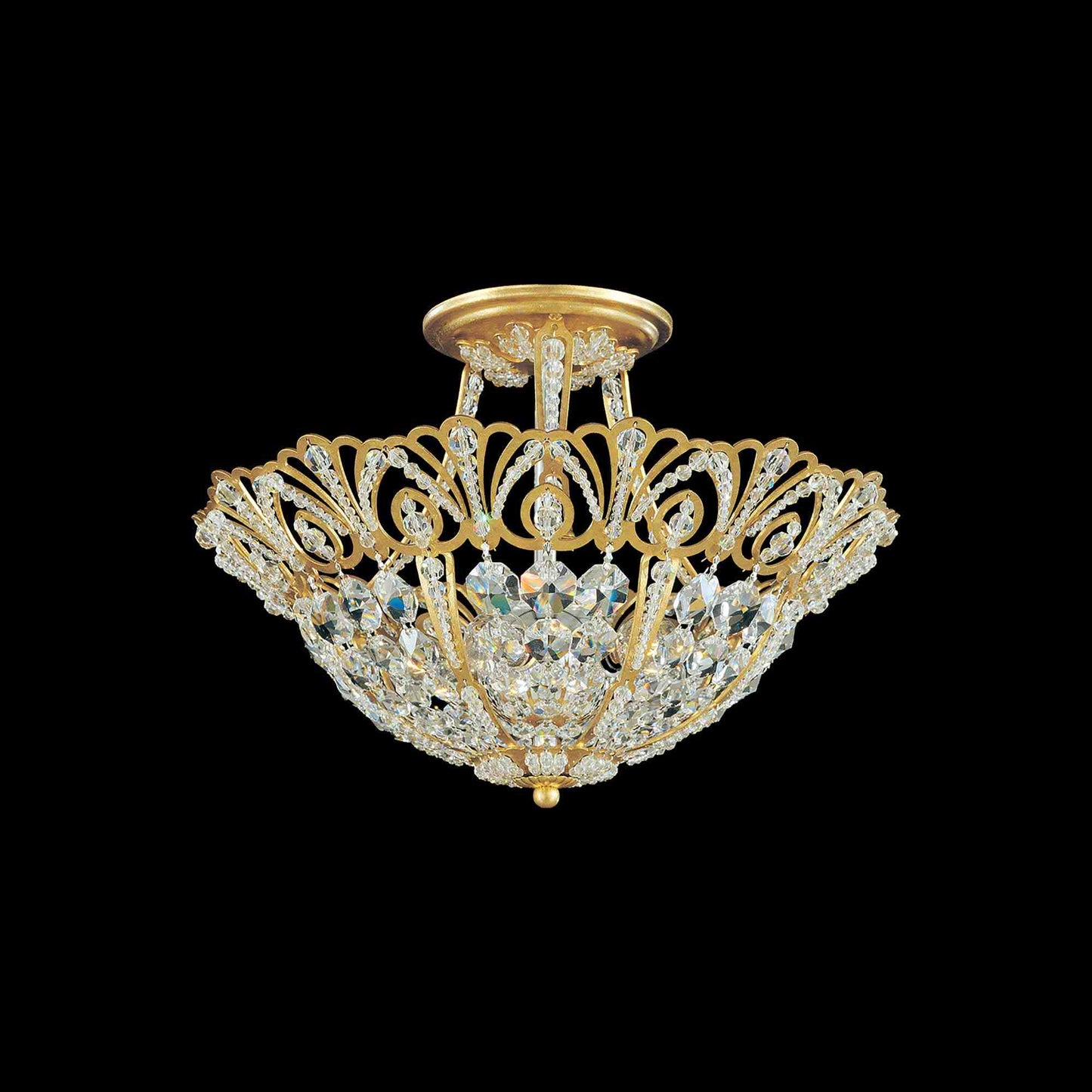 Rivendell Semi Flush Mount Ceiling Light in Detail.