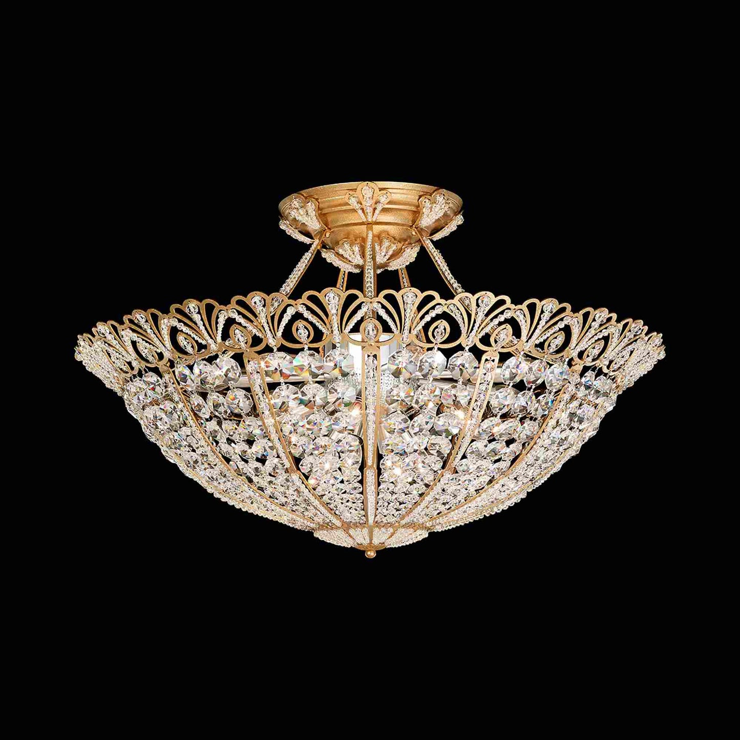 Rivendell Semi Flush Mount Ceiling Light in Detail.