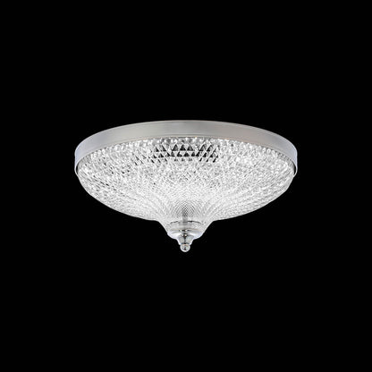 Roma LED Flush Mount Ceiling Light in Polished Chrome (12-Inch).