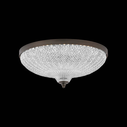 Roma LED Flush Mount Ceiling Light in Antique Nickel (16-Inch).