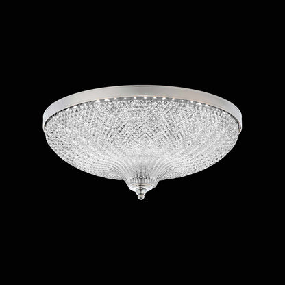 Roma LED Flush Mount Ceiling Light in Polished Chrome (16-Inch).