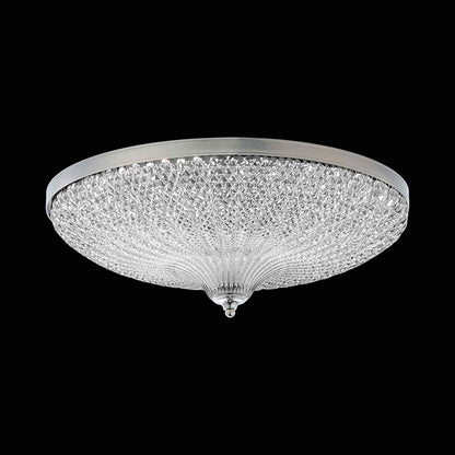 Roma LED Flush Mount Ceiling Light in Polished Chrome (20-Inch).
