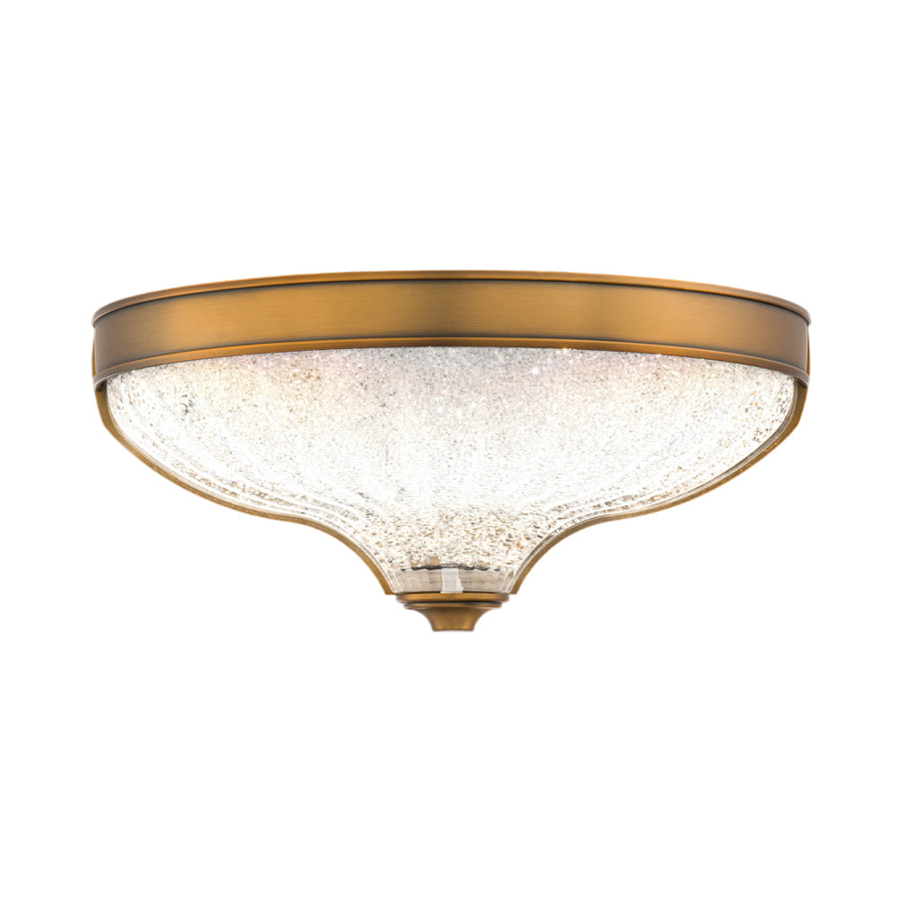 Roma LED Wall Light in Aged Brass.