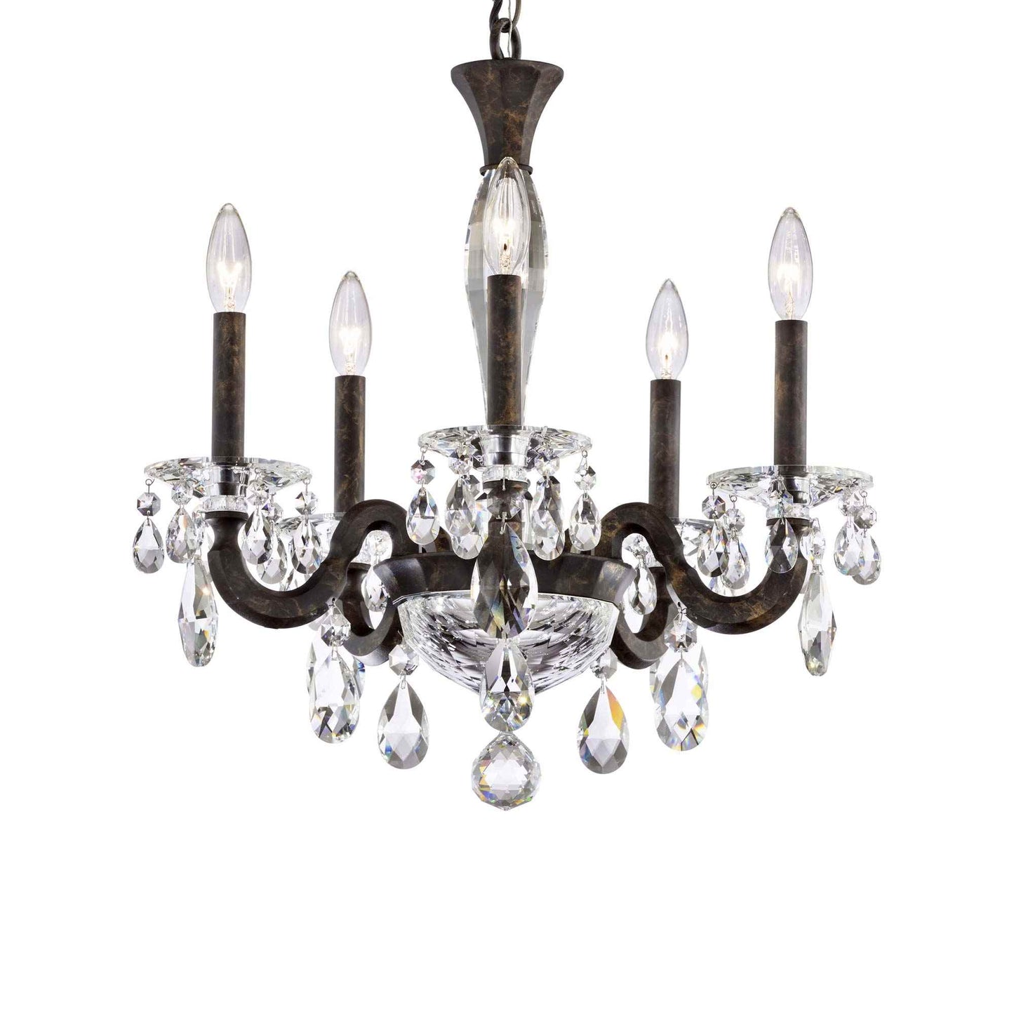 San Marco Chandelier in Heirloom Bronze (5-Light).