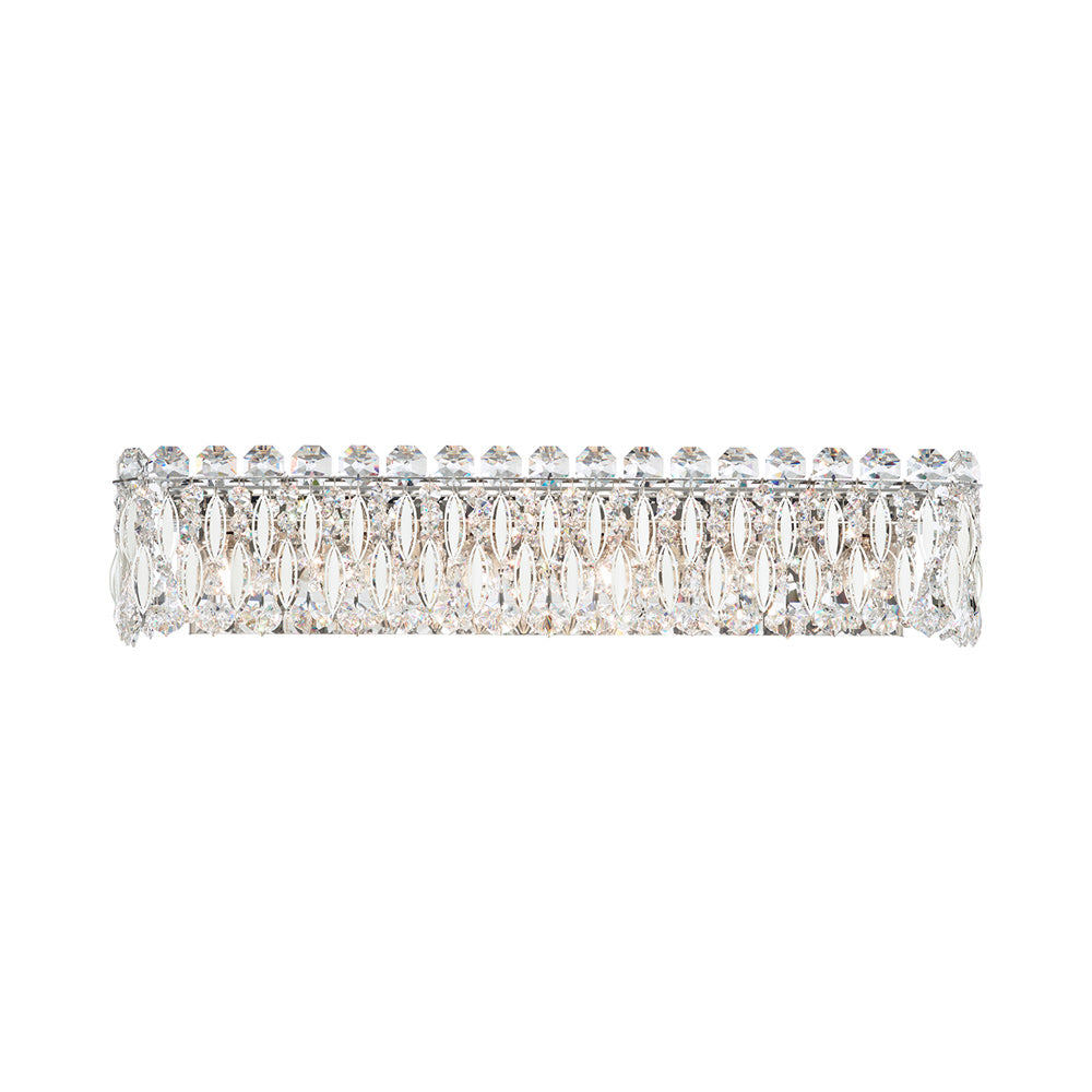 Sarella Bath Vanity Light in White (Clear Radiance/6-Light).