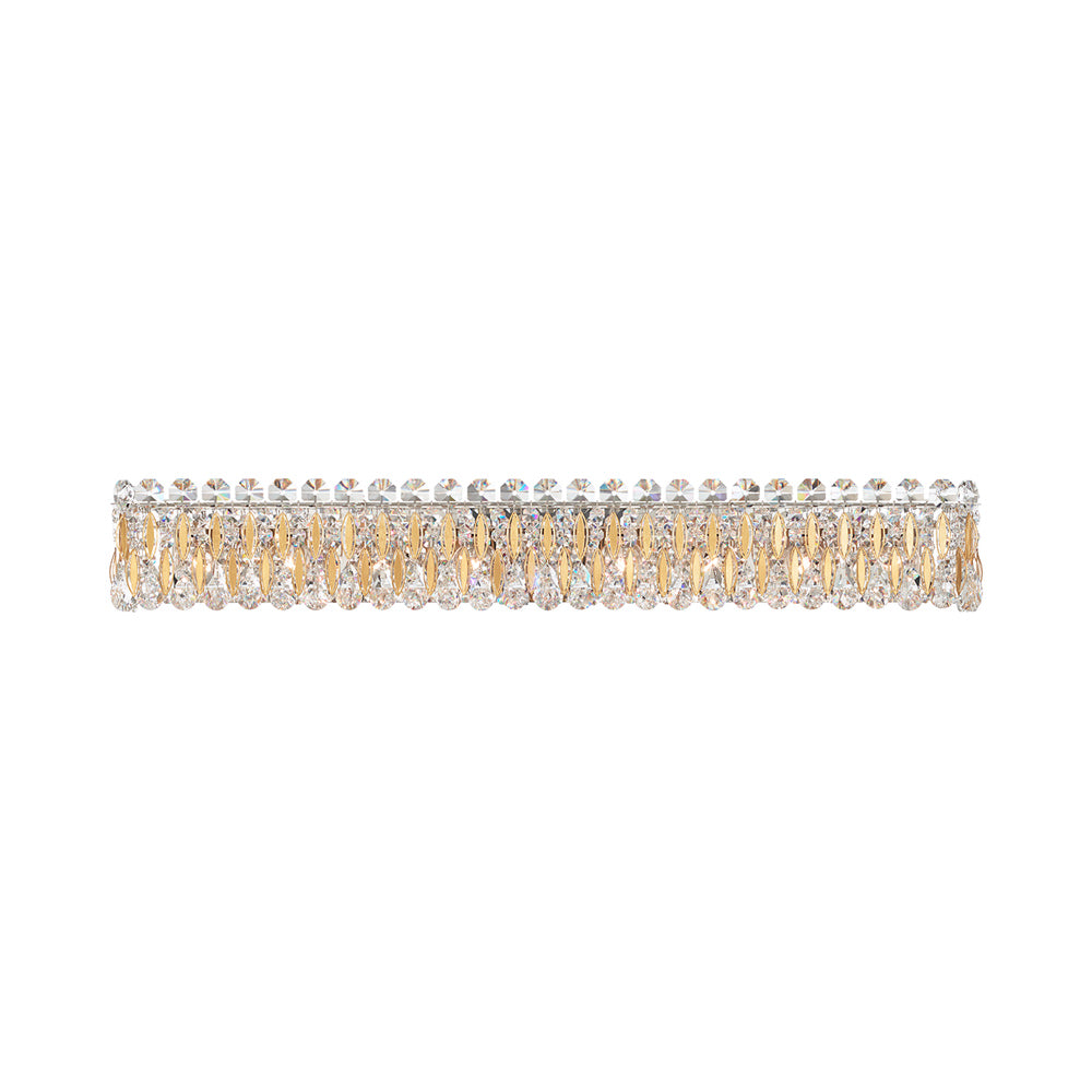 Sarella Bath Vanity Light in Heirloom Gold (Crystal Heritage Crystal/8-Light).