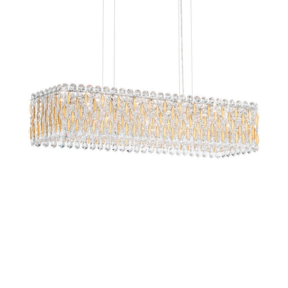 Sarella Linear Pendant Light in Heirloom Gold (13-Light).
