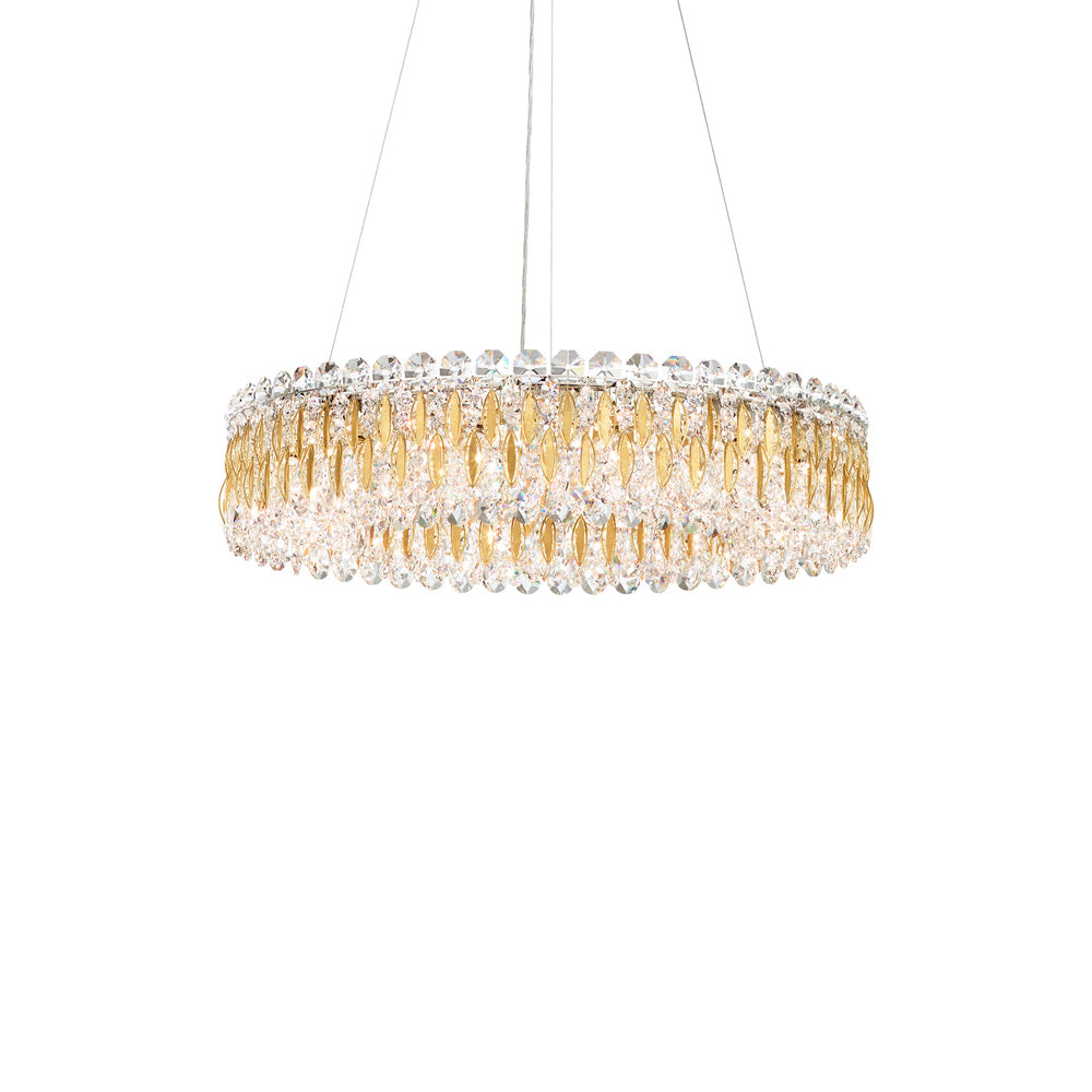 Sarella Pendant Light in Heirloom Gold (Heritage Handcut Crystal/12-Light).
