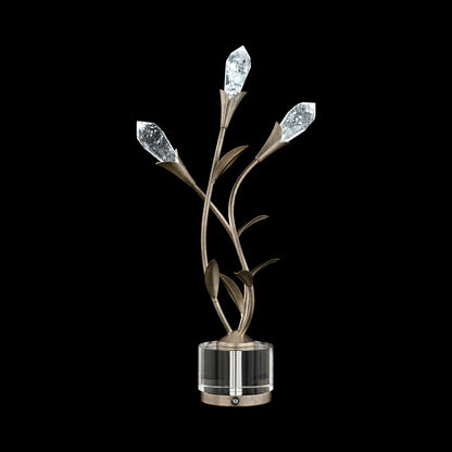 Secret Garden LED Table Lamp in Antique Silver.