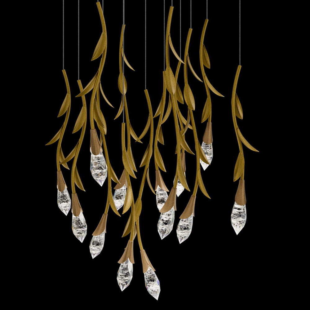 Secret Garden Square LED Multi Light Pendant Light in Detail.