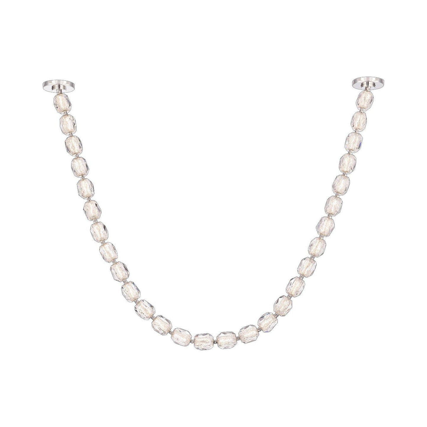 Seduction LED Pendant Light in Polished Nickel (28-Light/Remote Driver).