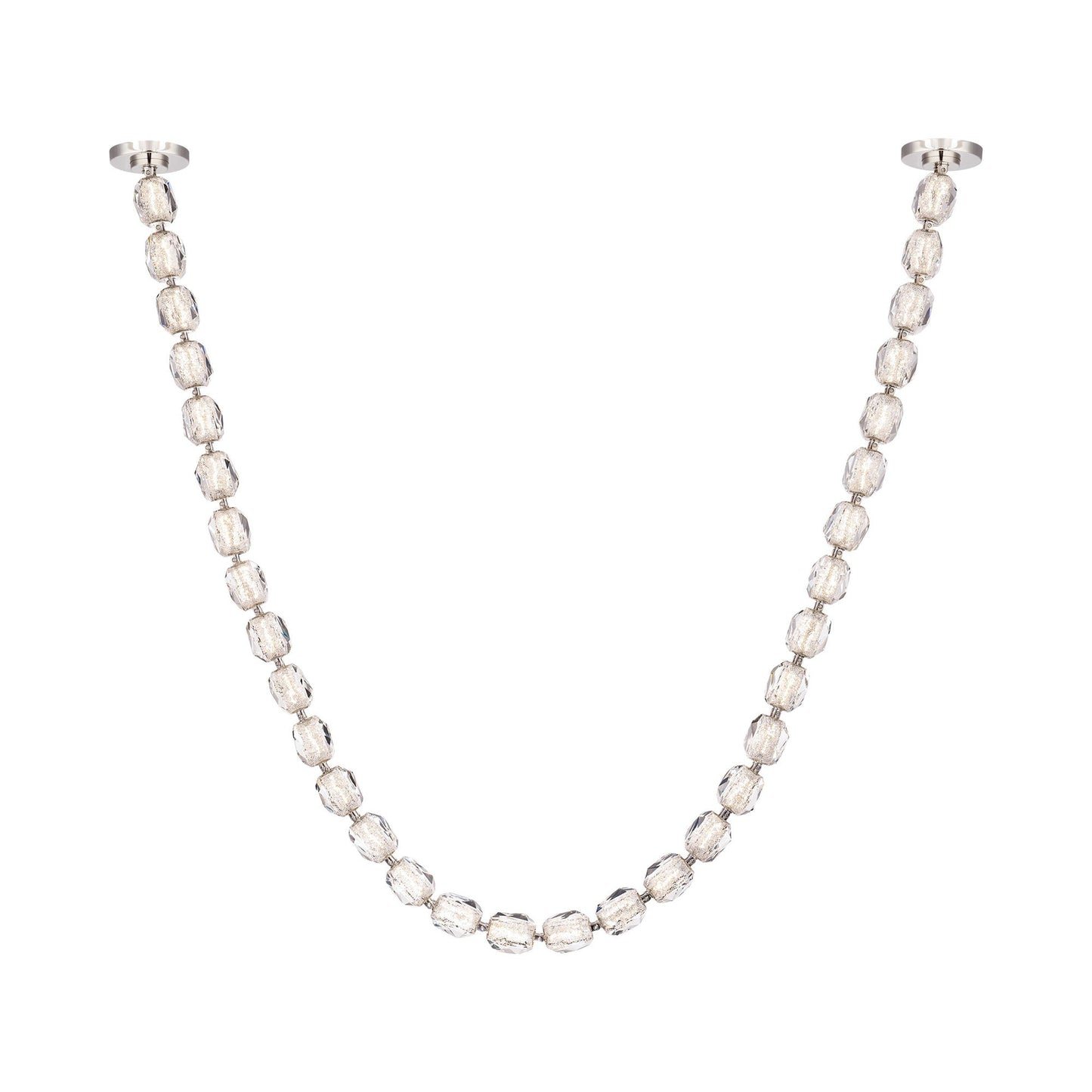 Seduction LED Pendant Light in Polished Nickel (33-Light/Remote Driver).