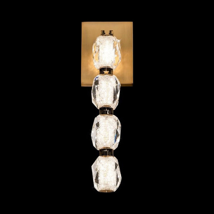 Seduction LED Wall Light in Aged Brass (4-Light).