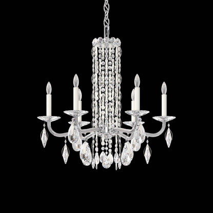 Siena Chandelier in White (Heritage Handcut Crystal/6-Light).