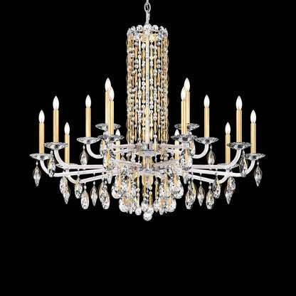 Siena Chandelier in Heirloom Gold (Heritage Handcut Crystal/15-Light).