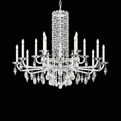 Siena Chandelier in White (Heritage Handcut Crystal/15-Light).