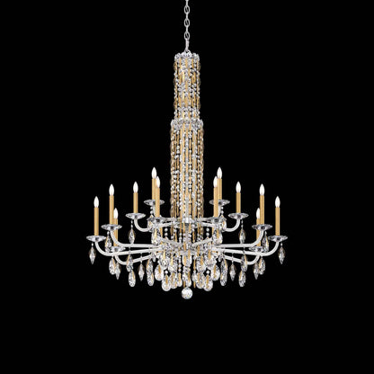Siena Chandelier in Heirloom Gold (Heritage Handcut Crystal/17-Light).