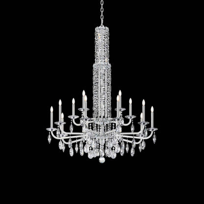 Siena Chandelier in Polished Stainless Steel (Heritage Handcut Crystal/17-Light).