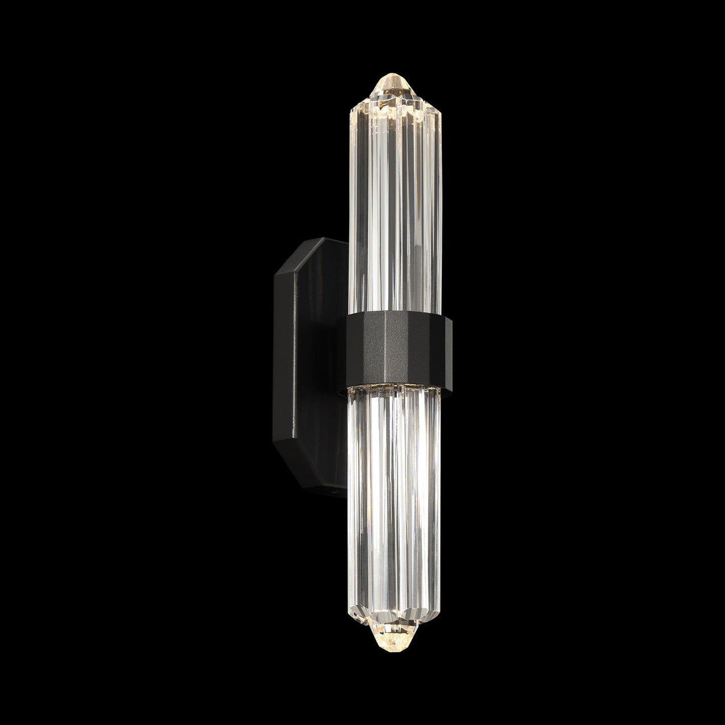 Silo LED Wall Light in Black.