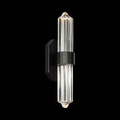 Silo LED Wall Light in Black.