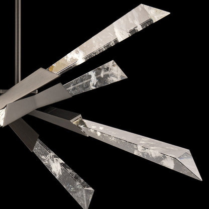 Solitude LED Semi Flush Mount Ceiling Light in Detail.