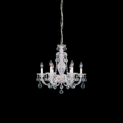 Sterling Chandelier in Polished Silver (Heritage Handcut Crystal/22.5-Inch).