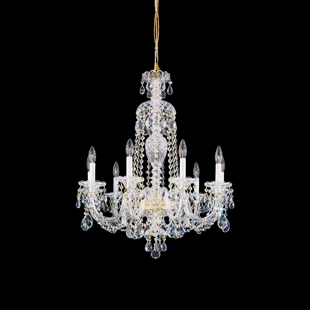 Sterling Chandelier in Aurelia (Heritage Handcut Crystal/31-Inch).