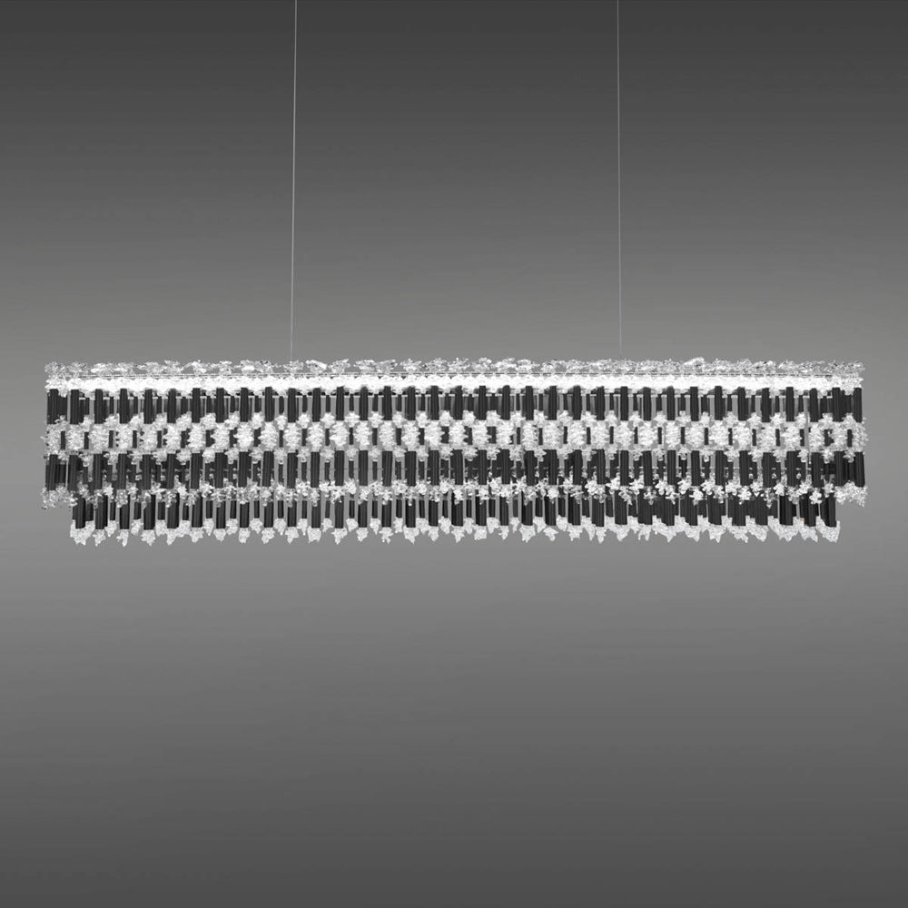 Tahitian LED Linear Pendant Light in Black.