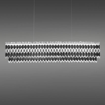 Tahitian LED Linear Pendant Light in Black.