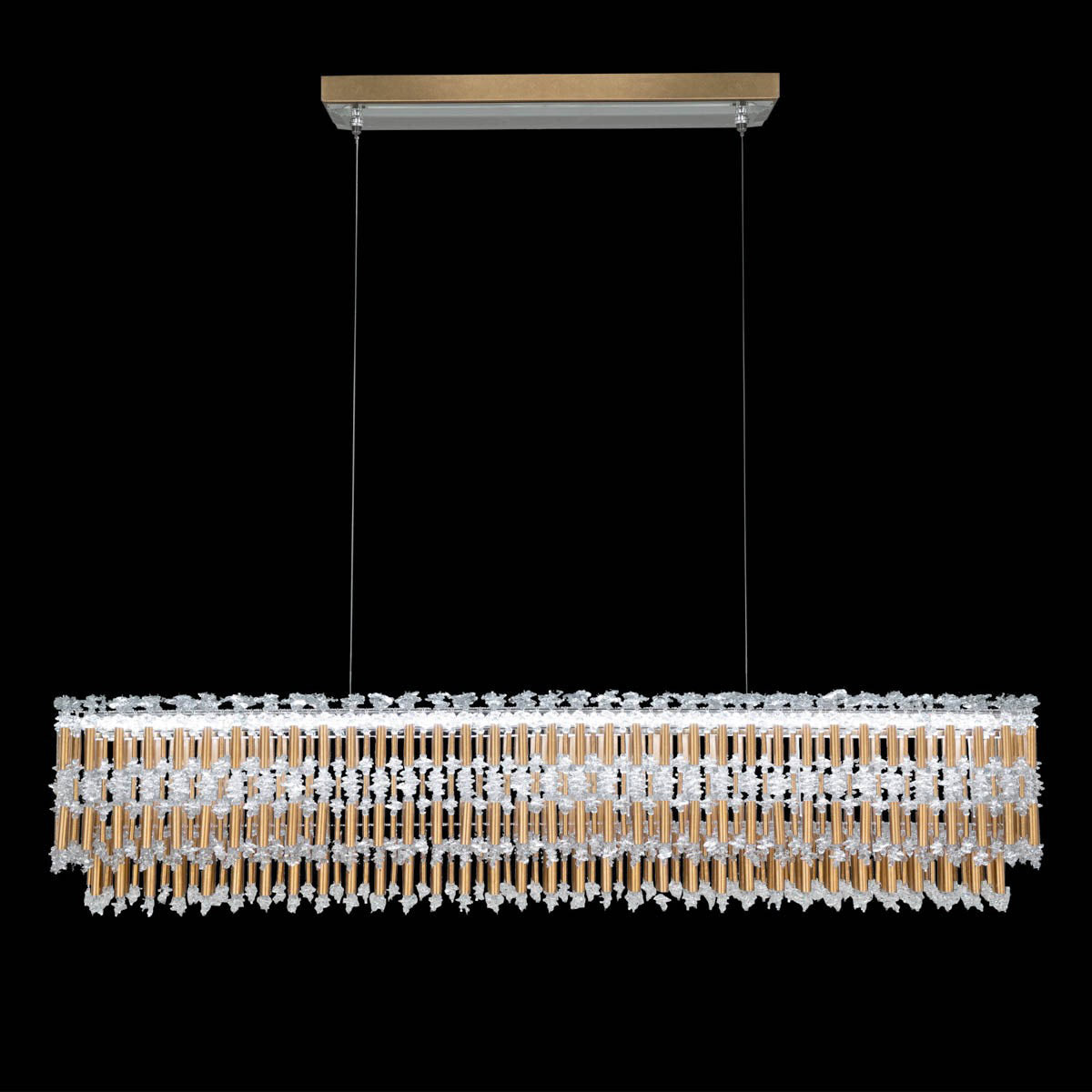 Tahitian LED Linear Pendant Light in Detail.