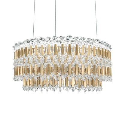 Tahitian LED Pendant Light in Heirloom Gold.