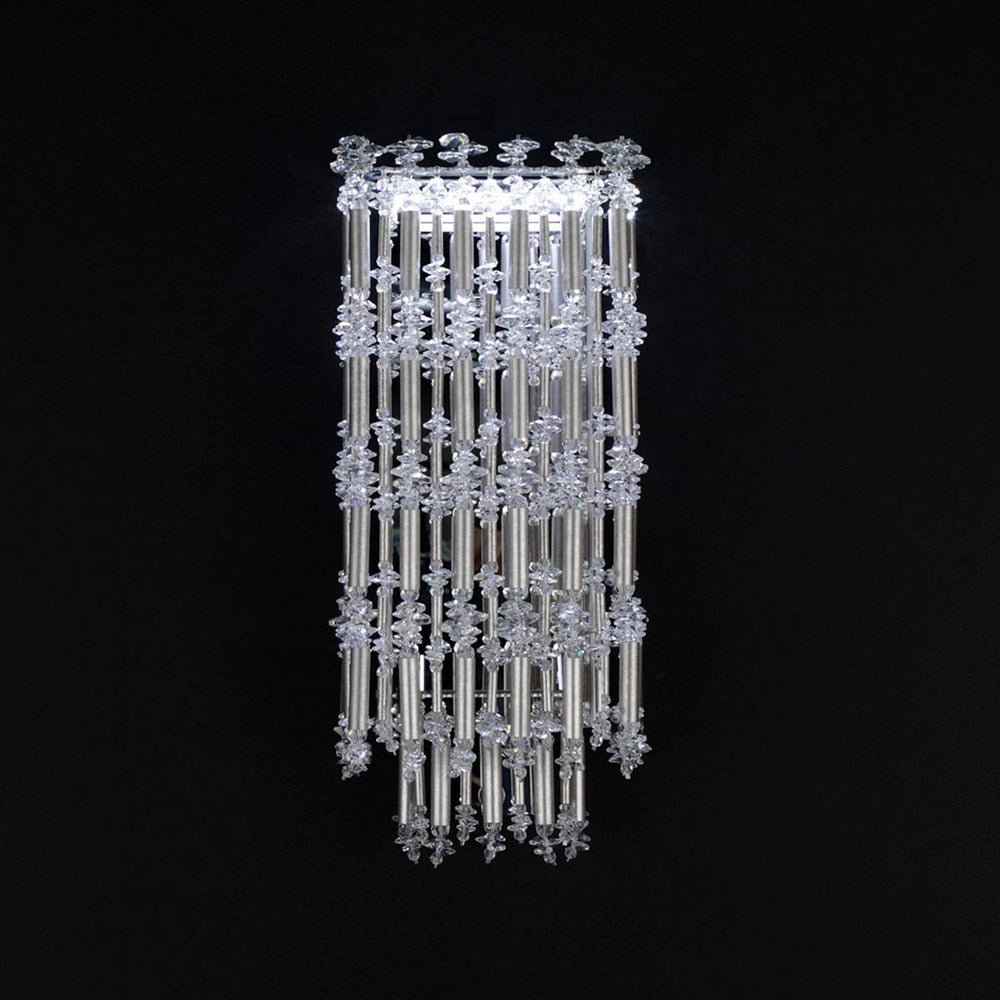 Tahitian LED Wall Light in Antique Silver.