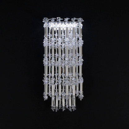 Tahitian LED Wall Light in Antique Silver.