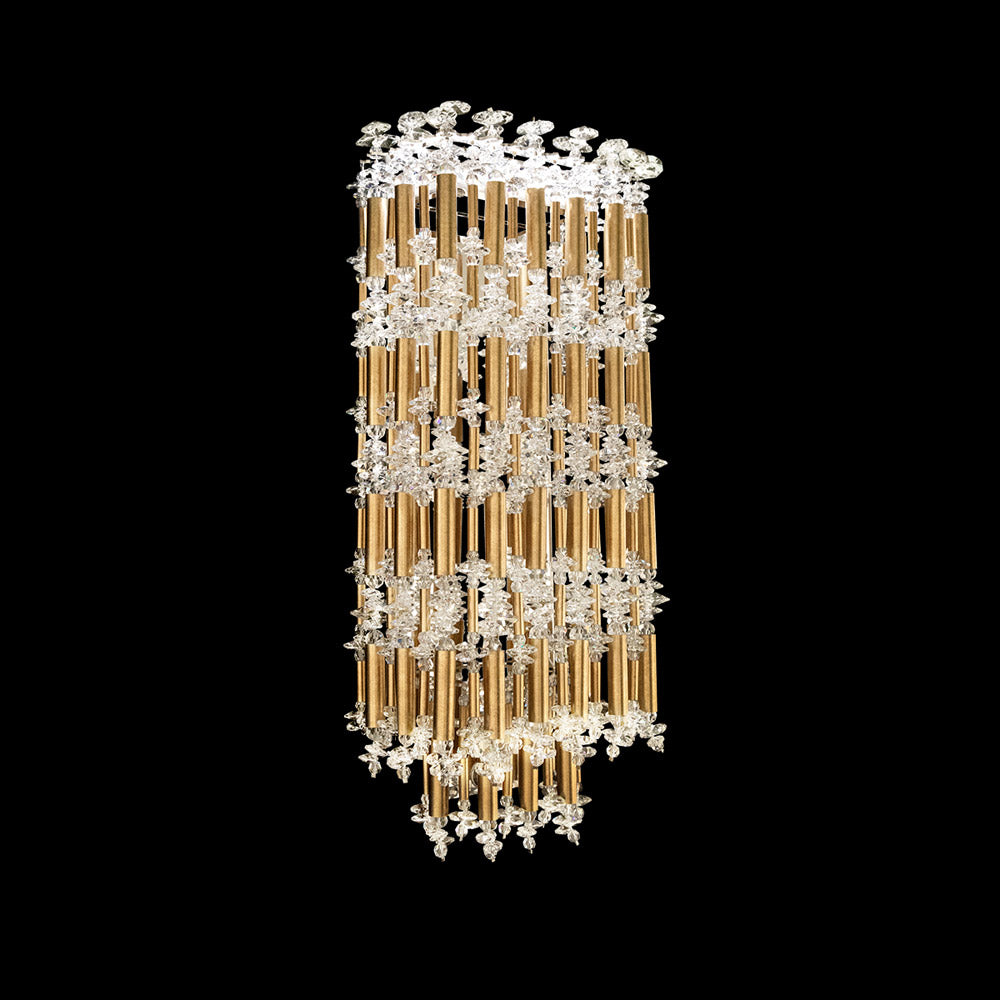 Tahitian LED Wall Light in Heirloom Gold.