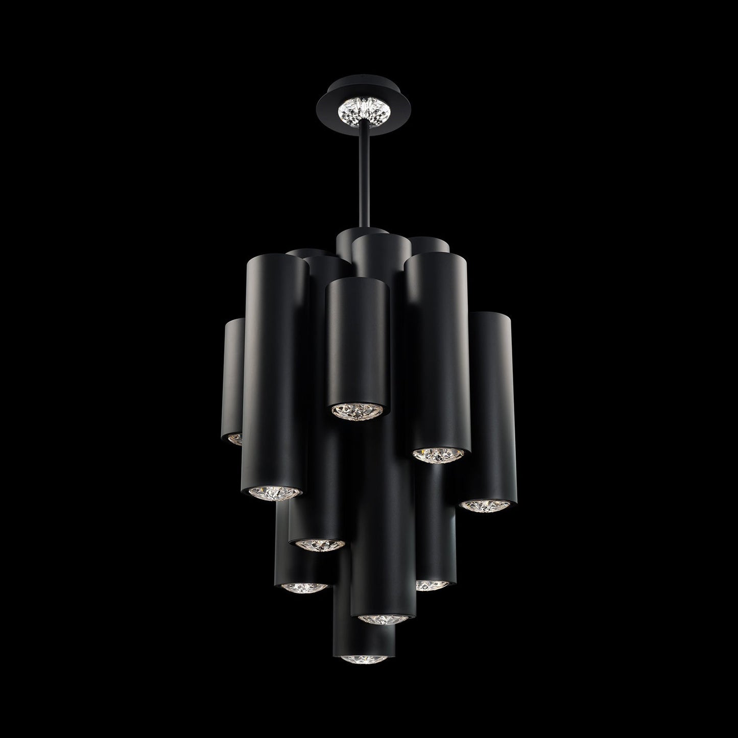 Tamara LED Pendant Light in Black (38.13-Inch).