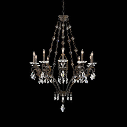 Tamerlaine Chandelier in Heirloom Bronze (10-Light).