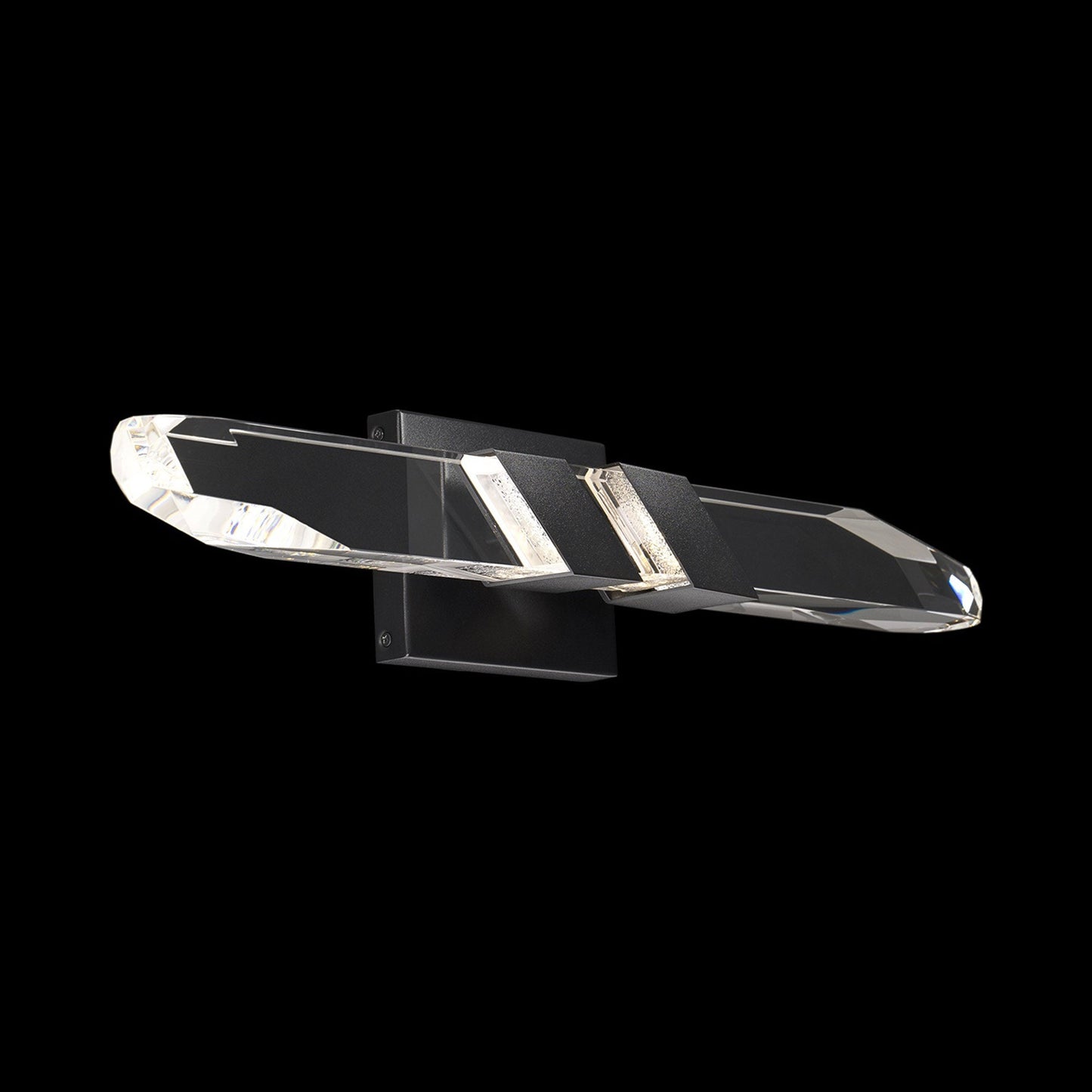 Traverse LED Bath Vanity Light in Black.